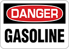 Image of Product. Front orientation. Signs. Hazardous Material Signs, Danger—Gasoline (English).