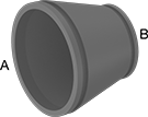 Image of Product. Front orientation. Contains Annotated. Pipe and Fittings. FM-Approved Medium-Pressure Iron and Steel Grooved-End Pipe Fittings, Straight Reducers, Grooved-End Clamp-On Male × Grooved-End Clamp-On Male.