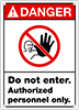 Illustrated Security and Admittance Signs