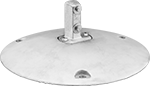 Image of Product. Front orientation. Sign Post Bases. Bolt Down.
