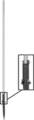 Image of Product. Front orientation. Contains Inset. Sign Posts. Bounce-Back Sign Posts, In-Ground Sign Post Base.