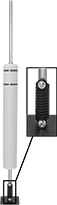 Image of Product. Front orientation. Contains Inset. Sign Posts. Bounce-Back Sign Posts with Guard , Bolt-Down Sign Post Base.
