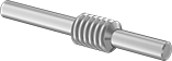 Image of Product. Front orientation. Worm Gears. Metal Worms and Worm Gears, Shaft-Mounted Worms.