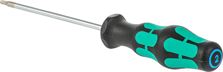 Image of Product. Back orientation. Hex Screwdriver, 2 mm Drive Size.