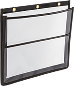 Image of Product. Front orientation. Document Protectors. Expandable Document Protectors, Front Pocket, Black Edge.