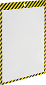 Image of Product. Yellow/Black Edge. Front orientation. Document Protectors. Expandable Document Protectors.