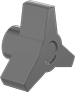Image of Product. Style 20. Front orientation. Three-Arm Grip. Threaded-Hole Knobs, Style 20.