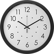 Image of Product. Front orientation. Clocks. Auto-Adjust Clocks, Style C.