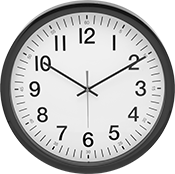 Image of Product. Front orientation. Clocks. Auto-Adjust Clocks, Style B.