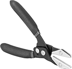 Image of Product. Front orientation. Hose and Tube Pliers. Pinch-Off Hose and Tube Pliers, Flat Jaws and Cushion Grip, Quick-Release Handle.