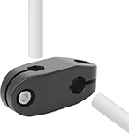 Image of ProductInUse. Front orientation. Conveyor Guide Cross Blocks. Style R.