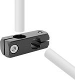 Image of ProductInUse. Front orientation. Conveyor Guide Cross Blocks. Style P.