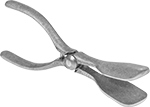 Image of Product. Style B. Front orientation. Tongs. Pliers-Handle Tongs, Flat Jaw, Straight Head, Style B.