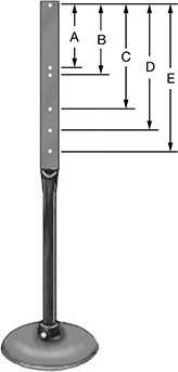 Image of Product. Front orientation. Contains Annotated. Sign Posts. Freestanding Sign Posts .