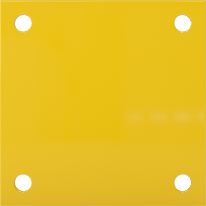 Image of Product. Bottom orientation. Bollard, Closed Top with Band, 42" High.