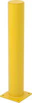 Image of Product. Front orientation. Bollards. Bollards, Closed Top, Yellow.