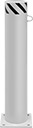 Image of Product. Front orientation. Bollards. Bollards, Closed Top with 1 Band.