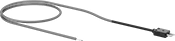 Image of Product. With Connector. Front orientation. Thermocouples. Thermocouple Probes with Armored Cable for Air and Surfaces , Probes with Cable, Round-Pin Thermocouple Connector.