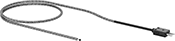 Image of Product. With Connector. Front orientation. Probes with Cable. Thermocouple Probes with Armored Cable for Air and Surfaces .
