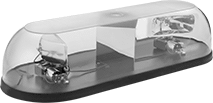 Image of Product. Front orientation. Indicator Lights. Surface-Mount Revolving Indicator Light Bars.