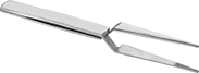 Image of Product. Front orientation. Tweezers. Squeeze-to-Open Tweezers, Standard Round Tips and Plain-Grip.