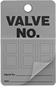 Image of Product. Front orientation. Tags. Valve Numbering Tags with Laminating Flap.