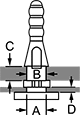 Image of Attribute. Front orientation. Contains Annotated. Standoffs. Vibration-Damping Snap-In Standoffs.