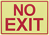 Glow-in-the-Dark No Exit Signs