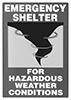 Glow-in-the-Dark Emergency Shelter Signs