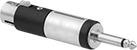 Image of Product. Front orientation. Microphone Connectors. Microphone Plug Adapters, 1/4" XLR3 Plug (Male) to XLR3 Socket (Female).