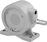 Image of Product. Style 6. Front orientation. Vibrators. Air-Powered Vibrators for Dry Materials, Base Mounting Hole with Side Inlet, Iron Body, Style 6.