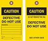 Machine and Equipment Operation Tags