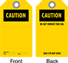 Machine and Equipment Operation Tags