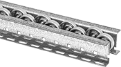 Image of Product. Front orientation. Flow Rails. Flow Rails, With Wheels, Style H.