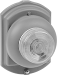 Image of Product. Front orientation. Audible Alarms/Indicator Lights. Flashing Lights with Bell Alarm.
