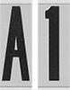 Image of Product. Front orientation. Characters. Adhesive-Back Character Sets, Yellow Background.