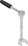 Image of ProductInUse. Wrench and Socket Extension Not Included. Front orientation. Wrench Heads. Wrench Head Sets.