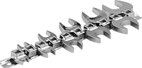 Image of Product. Wrench Head Set with Metal Clip Rail. Front orientation. Wrench Heads. Wrench Head Sets, Metal Clip Rail.