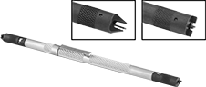 Image of Product. Front orientation. Contains Inset. Screw Starters. Tight-Clearance Screw Starters, Twist Tip, For Phillips and Slotted Drives.