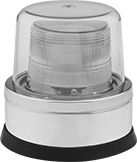 Image of Product. Front orientation. Indicator Lights. Surface-Mount Multiple-Flash Strobe Indicator Lights, 304 Stainless Steel.