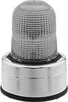 Image of Product. Front orientation. Indicator Lights. Surface-Mount Domed Strobe Indicator Lights.