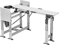 Image of Product. Front orientation. Conveyors. Easy-Access Ready-To-Run Mini Belt Conveyors.
