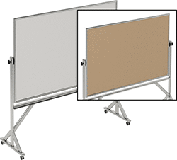 Image of Product. Front orientation. Contains Inset. Whiteboard/Bulletin Boards. Mobile Whiteboard/Bulletin Boards.