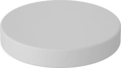 Image of Product. Front orientation. Ceramic Magnet, Magnetized Through Thickness, 1/2" Thick, 3" OD.