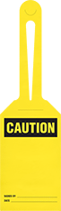 Image of Product. Front orientation. Tags. Machine and Equipment Operation Tags, Caution, Blank.