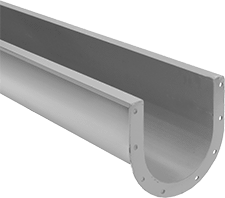 Image of Product. Front orientation. Screw Conveyors. Troughs.