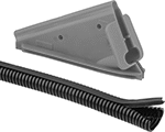 Image of Product. Front orientation. Wire Sleeving. Slit Corrugated Wire Sleeving with Closure Strip.