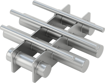 Image of Product. Bottom orientation. Magnetic Rod Filter, with Guide Rods, Round, 11.2 lbs. Magnetic Pull, 8" OD.