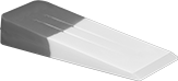 Image of Product. Style A. Front orientation. Wedges. Nonmarring Wedges, ABS, Style A.