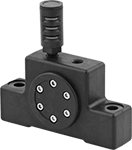 Image of Product. Style 2. Front orientation. Vibrators. Air-Powered Vibrators for Dry Materials, Base Mounting Hole with Top Inlet, Nylon Body, Style 4.